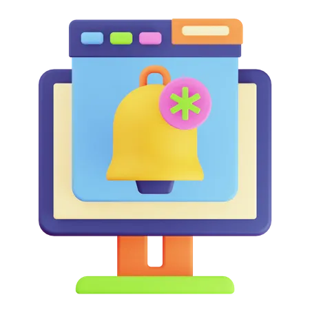 Browserbenachrichtigung  3D Icon