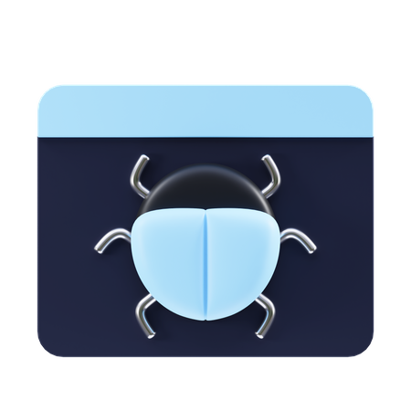 Browser Bug  3D Icon