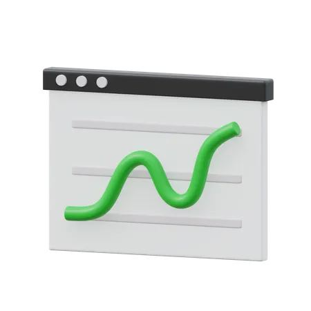 Browser Chart  3D Icon