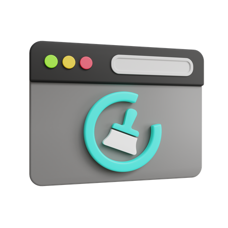 Browser Cleaner  3D Icon