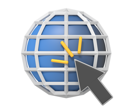 Browser Click  3D Icon