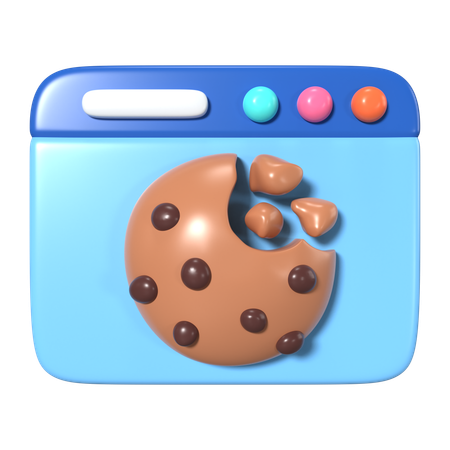 Browser Cookie  3D Icon