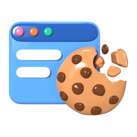 Browser Cookie  3D Icon