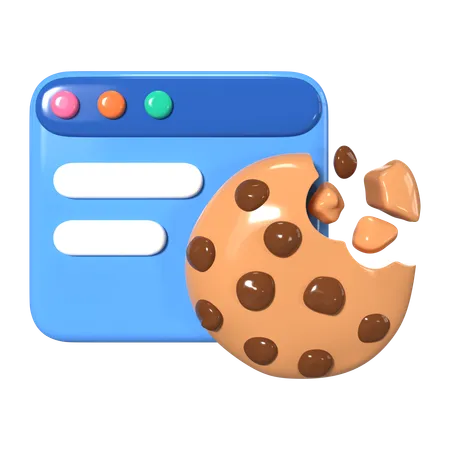 Browser Cookie  3D Icon