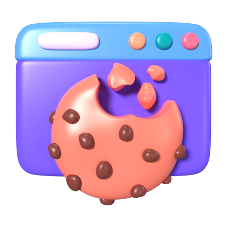 Browser Cookie  3D Icon