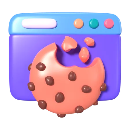 Browser Cookie  3D Icon