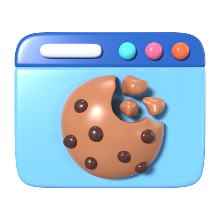 Browser Cookie  3D Icon