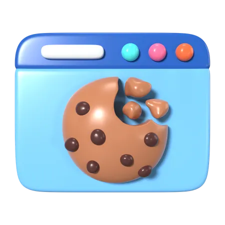 Browser Cookie  3D Icon