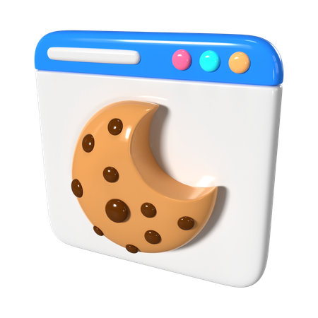 Browser Cookie  3D Icon