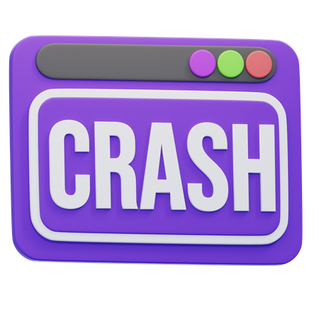 Browser Crash  3D Icon