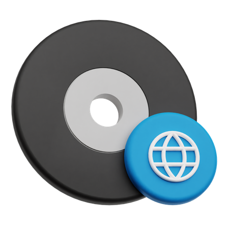 Browser Disk  3D Icon