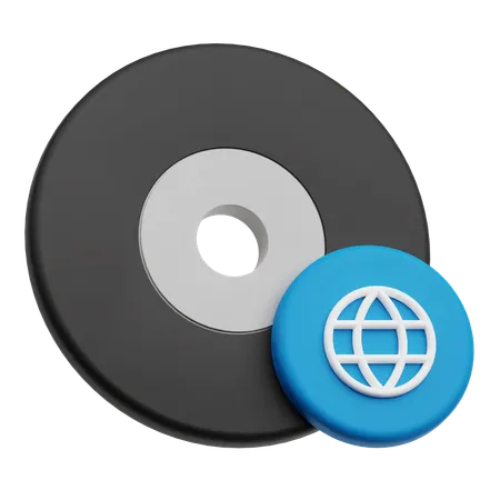 Browser Disk  3D Icon