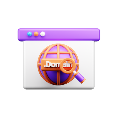 Browser Domain  3D Icon