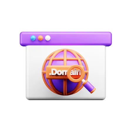 Browser Domain  3D Icon