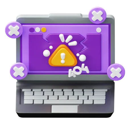 Browser Error  3D Icon