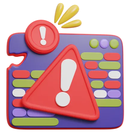Browser Error  3D Icon