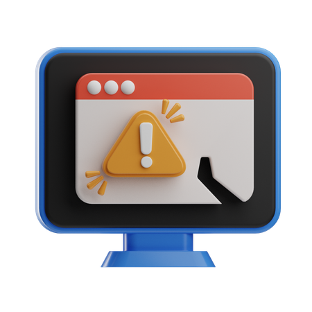 Browserfehler  3D Icon