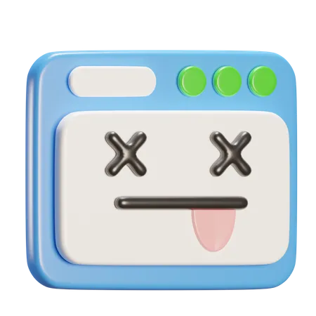 Browserfehler  3D Icon