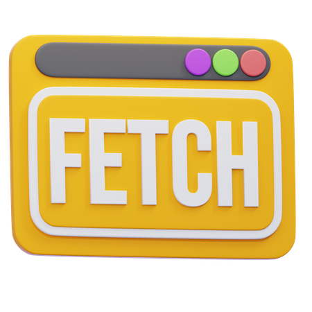 Browser Fetch  3D Icon