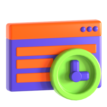 ブラウザ履歴  3D Icon