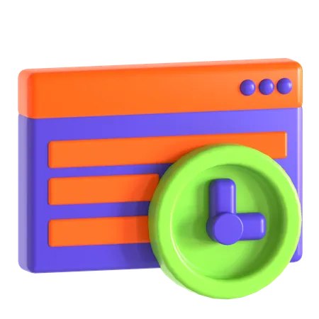 Browser History  3D Icon