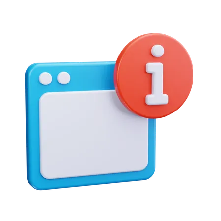 Browser Information  3D Icon