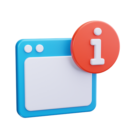 Browser Information  3D Icon