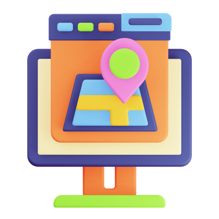 Browserkarte  3D Icon