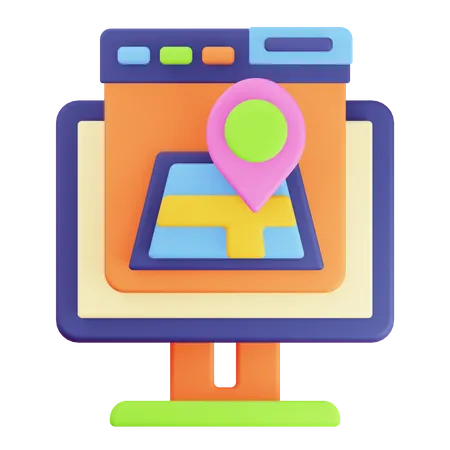 Browserkarte  3D Icon