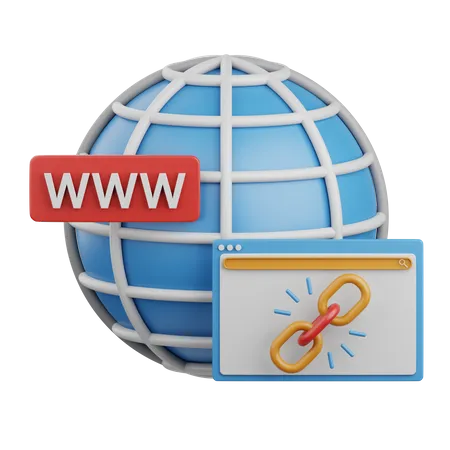 Browser Link  3D Icon