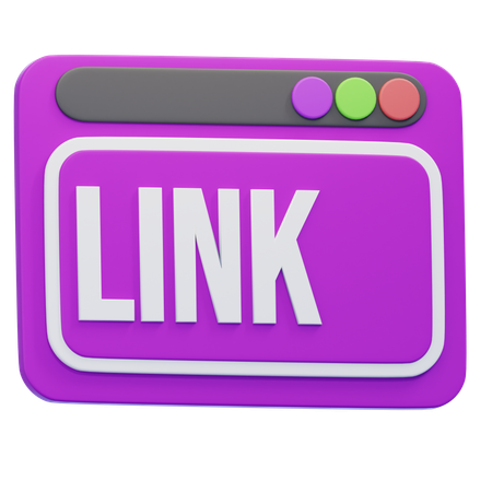 Browser-Link  3D Icon