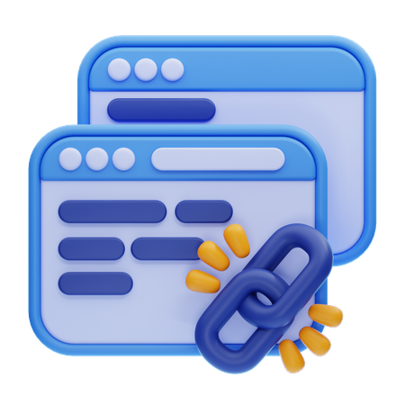 Browser-Link  3D Icon