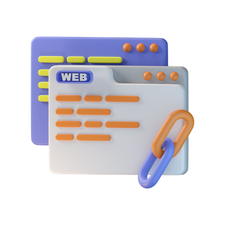 Browser-Link  3D Icon