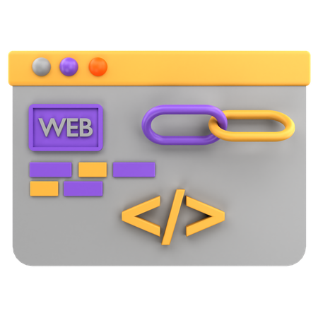 Browser-Link  3D Icon
