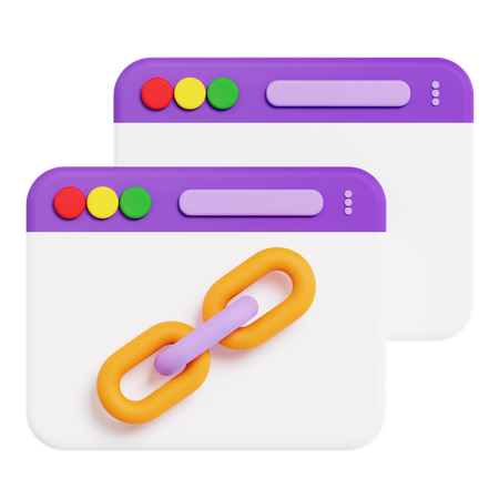 Browser-Link  3D Icon