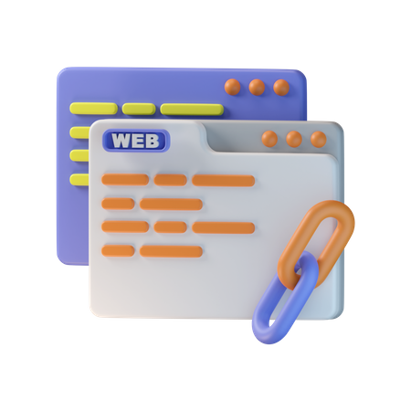 Browser Link 3D Icon