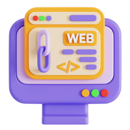 Browser-Link  3D Icon