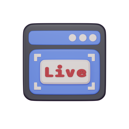 Browser LIve  3D Icon