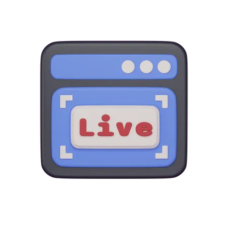 Browser LIve  3D Icon