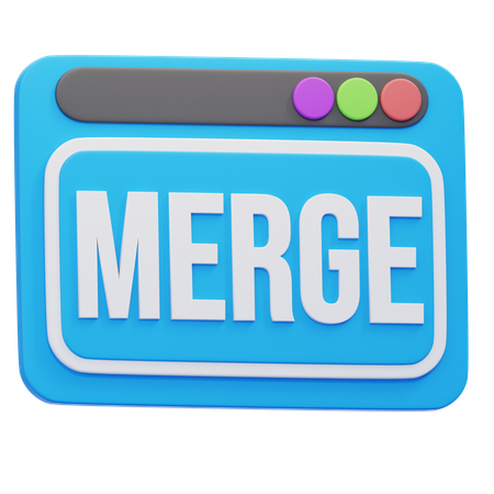 Browser MERGE  3D Icon