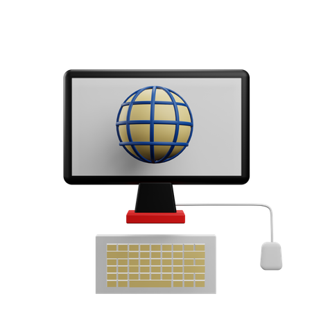 Browser-Monitor  3D Icon