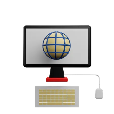 Browser-Monitor  3D Icon