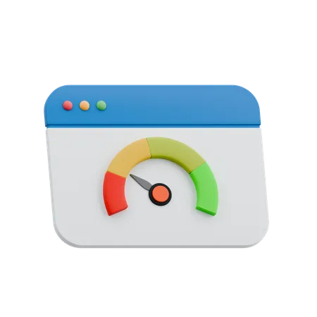 Browser Performance  3D Icon