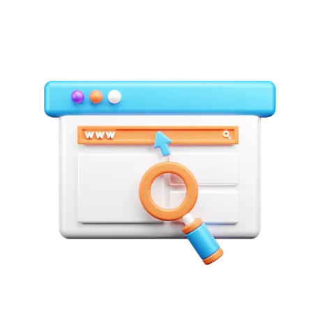 브라우저 검색  3D Icon