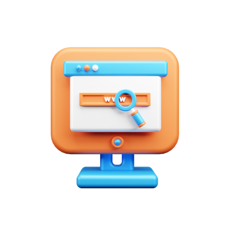 Browser Search  3D Icon