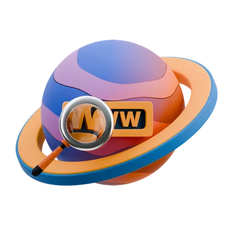 Browser Search  3D Icon