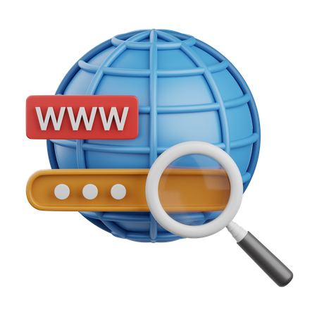 Browser Search  3D Icon