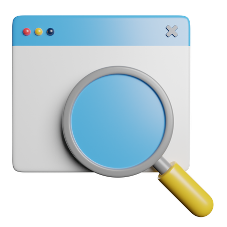 Browser Search  3D Icon