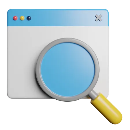 Browser Search  3D Icon