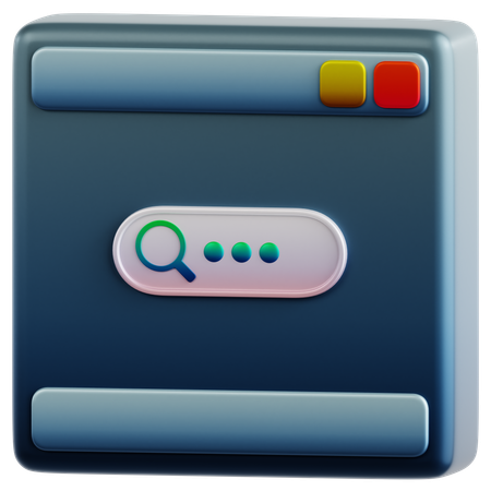Browser Search  3D Icon
